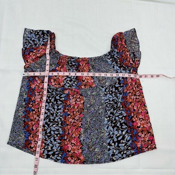 Maeve Anthropologie Small Vallita Floral Off Shoulder Blouse - Picture 9 of 10